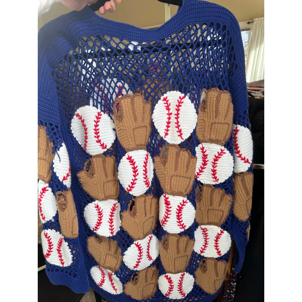 Vintage Berekz baseball sweater 100% cotton size M/L - Picture 3 of 6